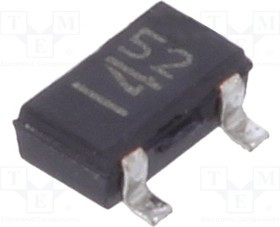 NTE2415, Транзистор: PNP, биполярный, BRT, 50В, 0,1А, 0,2Вт, SOT23, R1: 10кОм