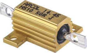 HS10 50R J, 50 10W Wire Wound Chassis Mount Resistor HS10 50R J ±5%