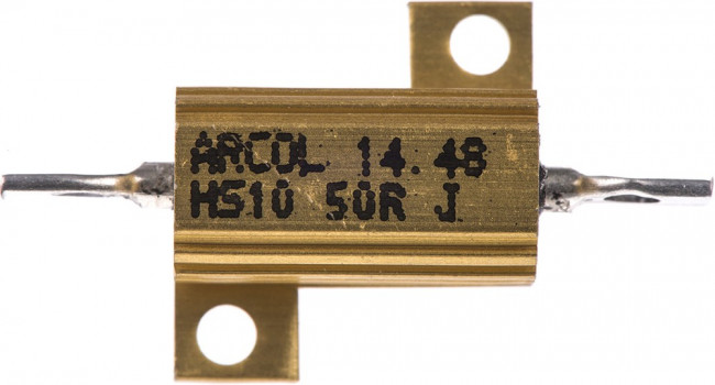 HS10 50R J, 50 10W Wire Wound Chassis Mount Resistor HS10 50R J ±5%