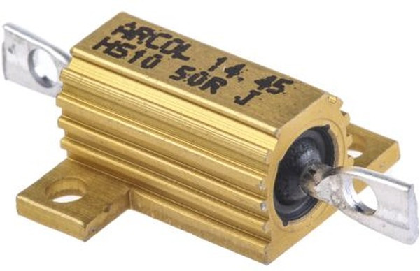 HS10 50R J, 50 10W Wire Wound Chassis Mount Resistor HS10 50R J ±5%