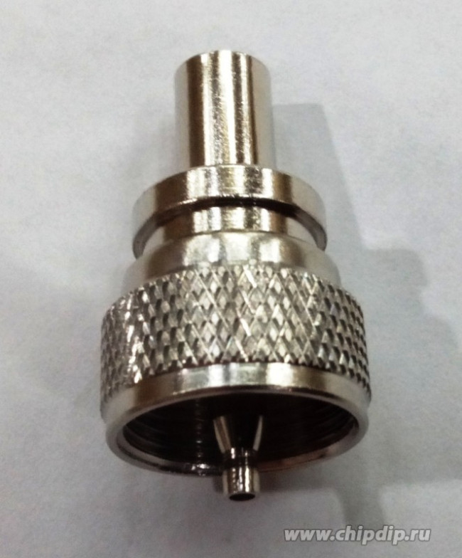 HYR-0602B (UHF-7502B) (GU-602), Разъем UHF, штекер RG-59 , обжим (Crimp)