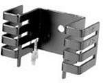 7025B-MTG, Heat Sink Passive TO-220 Folded Back Thru-Hole Aluminum 6.8C/W Black Anodized
