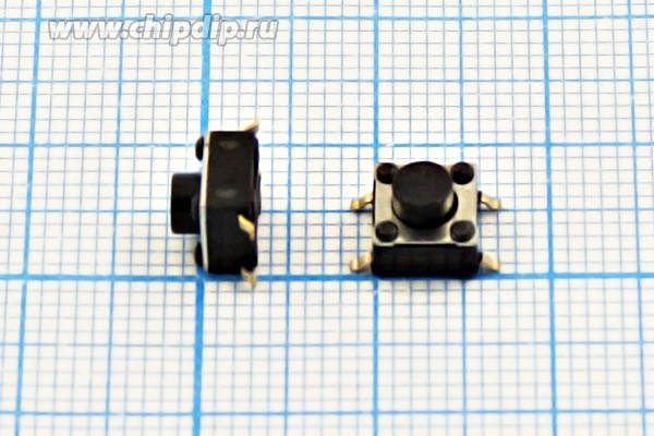 Тактовая кнопка, 6.0x 6.0x 5.0, алгоритм работы NO, TD-06XG