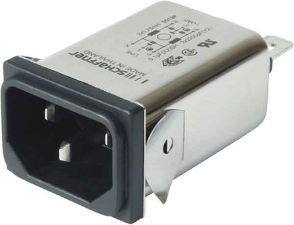 FN9222SR-15-06, AC Power Entry Modules 15A Snap in