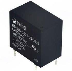 RM32N302185S005, Реле: электромагнитное, SPST-NO, Uобмотки: 5ВDC, 5A/250ВAC, 5А