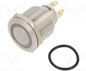 LAS1GQ25-11ZEW24VS, Переключатель: антивандальный, Пол: 2, SPDT, 3A/220ВAC, 5A/24ВDC