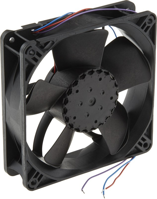 4314NNT, Осевой Вентилятор, 24 В, Square, 119 мм, 32 мм, Качения, 110 фут³/мин