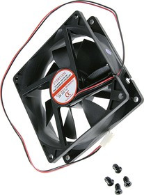 EC9225HH12B, Вентилятор 12В, 92х92х25мм , подш. качения, 3000 об/мин