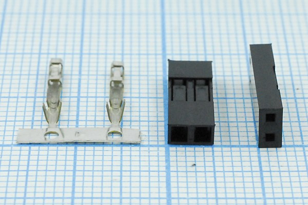 Разъем BLS розетка, шаг P2.54, монтаж на кабель, BLS-1x 2, контакт[1]