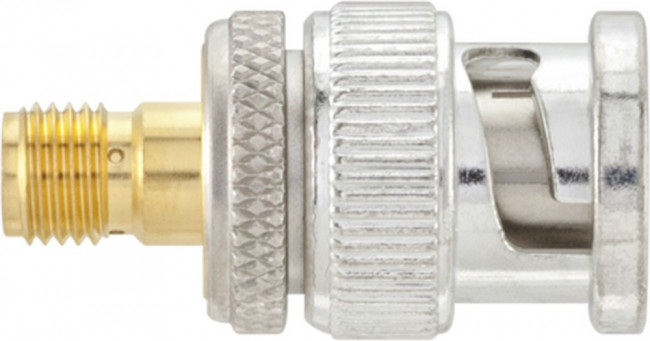 32K151-S00L5, Straight 50 RF Adapter SMA Socket to BNC Plug 18GHz 32K151-S00L5, Straight 50 RF Adapter SMA Socket to BNC Plug 18GHz