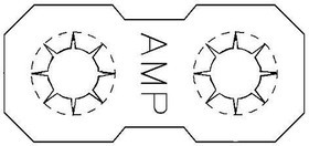 350020-1, Headers &amp; Wire Housings 2 POS COMMONING BAR