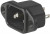 6162.0158, IEC C14 INLET, 10A, 250VAC, QC, PANEL