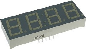CC56-12GWA, Дисплей: LED: 7-сегментный: 14мм: 0,56": II.зн: 4: зеленый: 3-13мкд