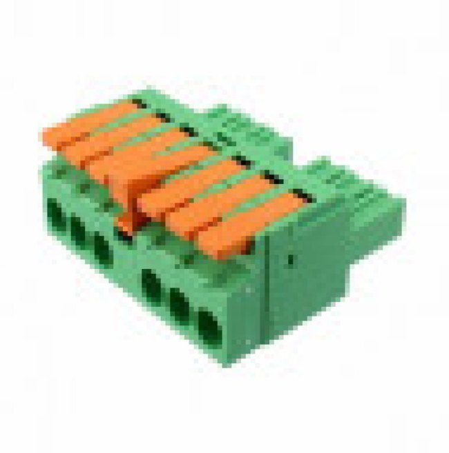 1716948, Pluggable Terminal Block, Straight, 7.62mm Pitch, 6 Poles