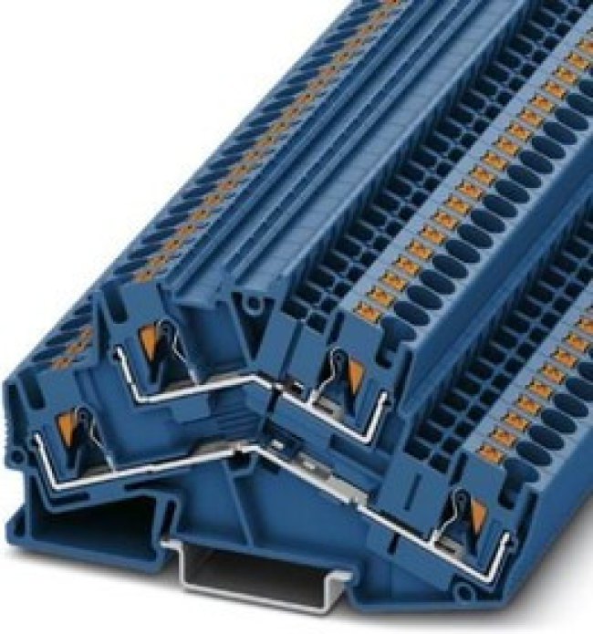 3211838, DIN Rail Terminal Blocks PTTBS 4 BU
