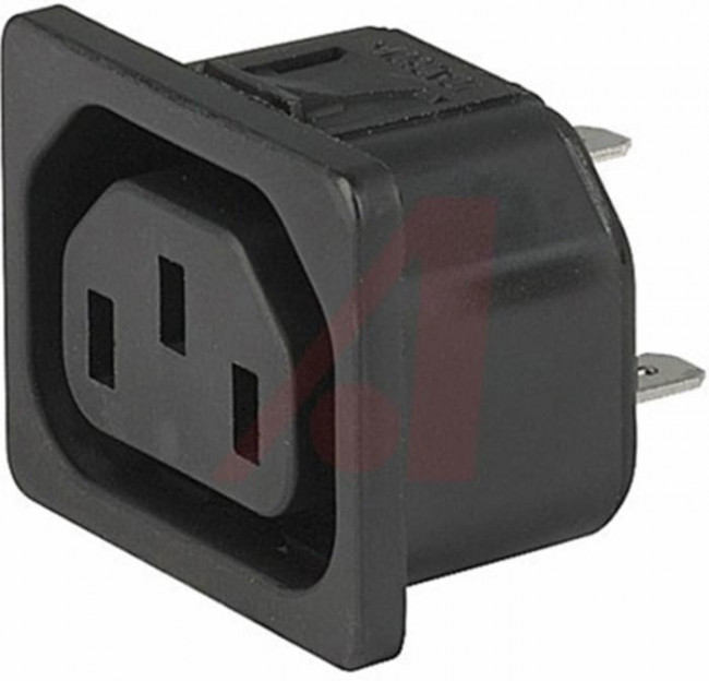 6600.4325, AC Power Entry Modules 6600 APPLIANCE OUTLET 10A 70 deg