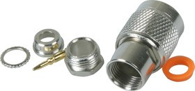 HYR-0201B (GT-201B) (TNC-7406B) (TNC-S59P), Разъем TNC, штекер, RG-59, зажим (Clamp)