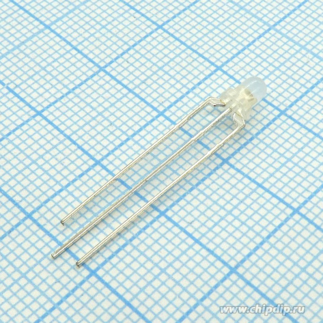 L-115WEGW, Светодиод 3мм/красный/ 625нм/10-40мкд/ - зеленый/568нм/ 10-35мкд/белый матовый/60° L-115WEGW, Светодиод 3мм/красный/ 625нм/10-40мкд/ - зеленый/568нм/ 10-35мкд/белый матовый/60°