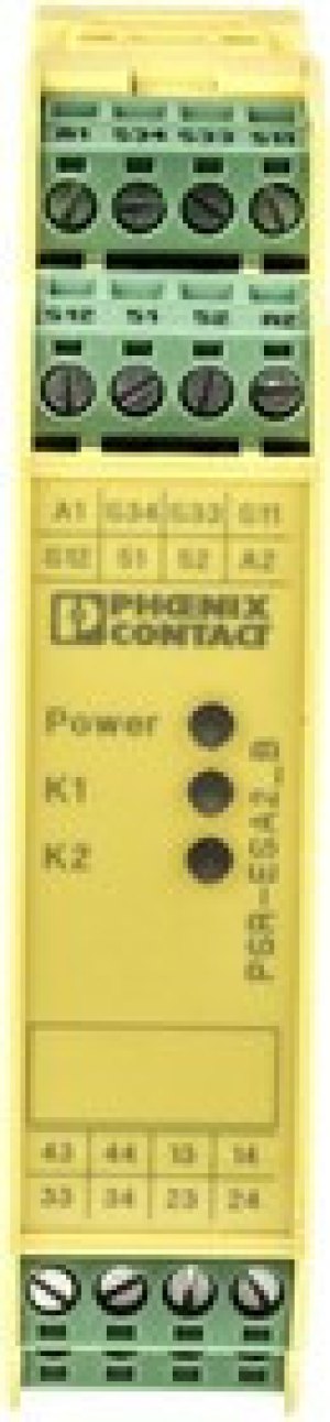 2963802, Single-Channel Emergency Stop, Safety Switch/Interlock Safety Relay, 24V ac/dc, 4 Safety Contacts 2963802, Single-Channel Emergency Stop, Safety Switch/Interlock Safety Relay, 24V ac/dc, 4 Safety Contacts
