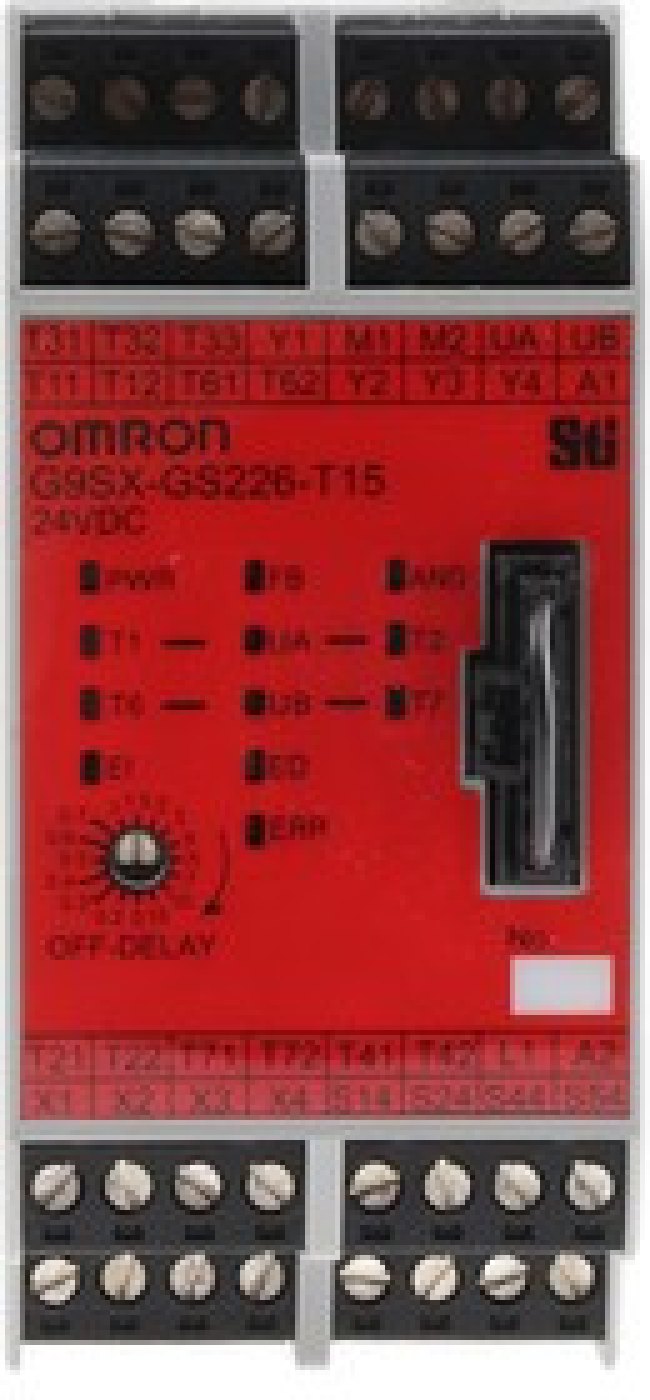 G9SX-GS226-T15-RT DC24, Dual-Channel Safety Switch/Interlock Safety Relay, 24V dc G9SX-GS226-T15-RT DC24, Dual-Channel Safety Switch/Interlock Safety Relay, 24V dc