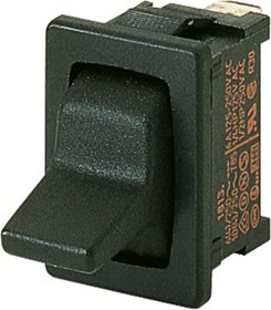 01818.1202-00, Toggle Switch, Panel Mount, On-Off-(On), SPDT, Tab Terminal