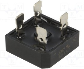 BR152, Диодный мост: однофазный, Urmax: 200В, If: 15А, Ifsm: 300А, BR-25