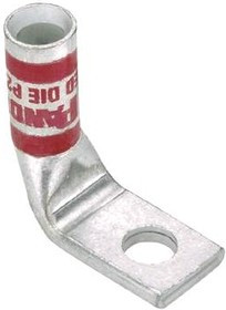 LCA2/0-38F-X, Terminals Copper Comp Lug 2H 2/0awg 3/8 90deg