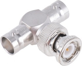 51S301-K00N5, Tee 50 RF Adapter BNC Socket to BNC Plug 10GHz
