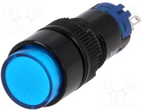 V12Y-11Z-B, Переключатель: кнопочный, Пол: 2, SPDT, 0,5A/250ВAC, 1A/24ВDC, IP40