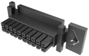 10159684-20GLF, Headers &amp; Wire Housings MinitekPwr 3.0Dual Row RECP 20POSBlack