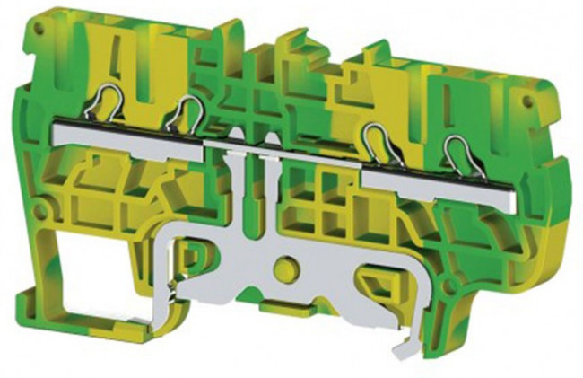 PYK2,5CT (земля), 336540 Клеммник пруж. быстрозажимной (Push in), 4-хвыводной, 2,5 мм.кв. PYK2,5CT (земля), 336540 Клеммник пруж. быстрозажимной (Push in), 4-хвыводной, 2,5 мм.кв.