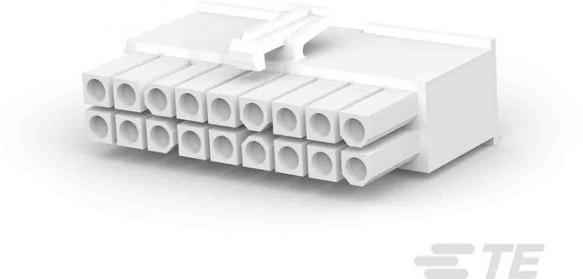 770584-1, Conn Housing M 18 POS 4.14mm Crimp ST Cable Mount White Package
