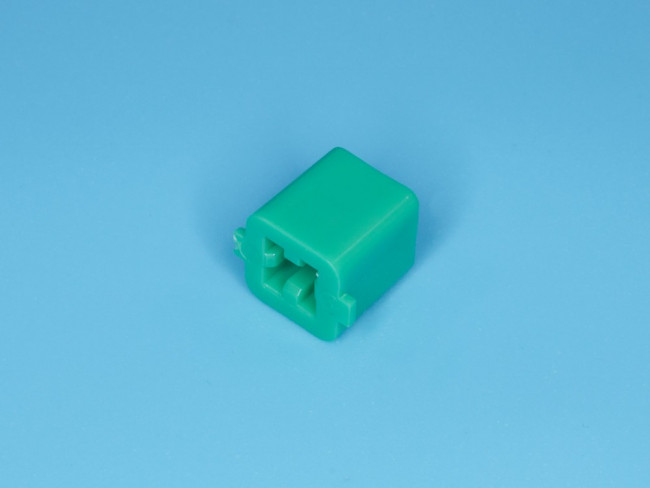 PSM1-K-1-E, Колпачок квадратный для мини кнопки зеленый