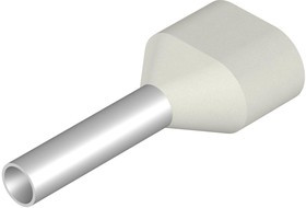 S3TL-J075-24WW, Terminals Ferrule 2-wire 18AWG White 24mm Long S3TL-J075-24WW, Terminals Ferrule 2-wire 18AWG White 24mm Long