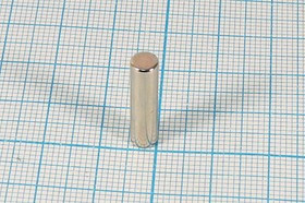 Магнит 5,0x20,0, цилиндр, -60~80C, Ni, N38