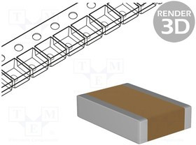 Ceramic Capacitor 100nF, 630VDC, 1825, A±5 %