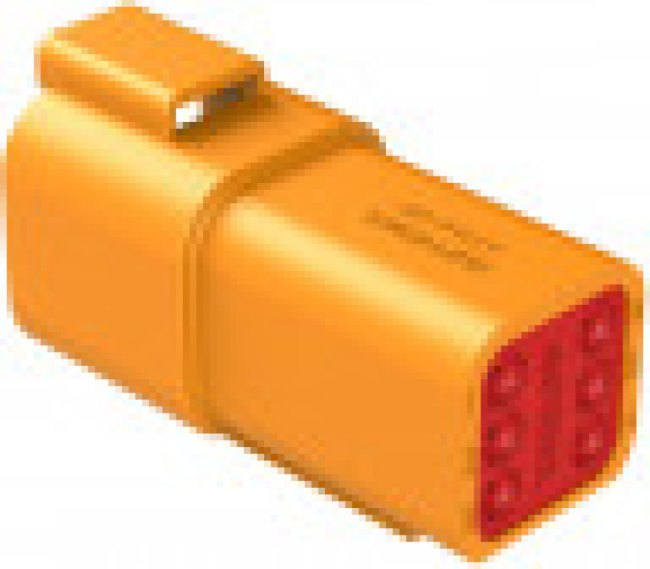 AT04-6P-ORG, Conn Housing RCP 6 POS Crimp ST Cable Mount Orange Box AT04-6P-ORG, Conn Housing RCP 6 POS Crimp ST Cable Mount Orange Box