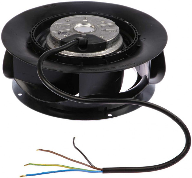 R2E190-RA26-05, RadiCal Series Centrifugal Fan, 230 V ac, 540m³/h, AC Operation, 190 (Dia.) x 68.5mm R2E190-RA26-05, RadiCal Series Centrifugal Fan, 230 V ac, 540m³/h, AC Operation, 190 (Dia.) x 68.5mm