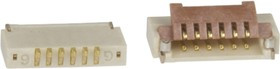 FH19C-6S-0.5SH(05), FH19 0.5mm Pitch 6 Way Right Angle Female FPC Connector, ZIF Bottom Contact