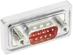 09678099615, D-Sub Standard Connectors D SUB IP 67 9 POLE STRAIGHT FRONT METAL