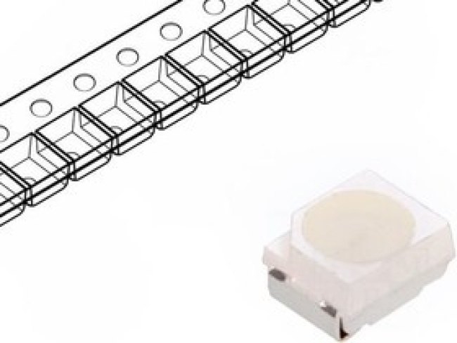 OSB5SAS1C1A-KL, LED; SMD; 3528,PLCC2; blue; 750?1560mcd; 3.5x2.8x1.9mm; 120°; 20mA OSB5SAS1C1A-KL, LED; SMD; 3528,PLCC2; blue; 750?1560mcd; 3.5x2.8x1.9mm; 120°; 20mA