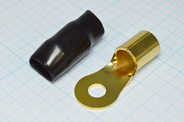 Клемма"O" d 8,2, 50,0S Au, черная