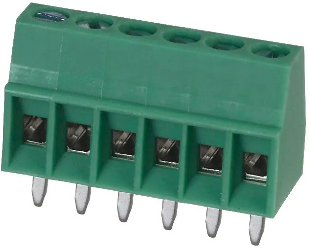 1725698, Клеммная колодка типа провод к плате, 2.54 мм, 6 вывод(-ов), 26 AWG, 20 AWG, 0.5 мм², Винт