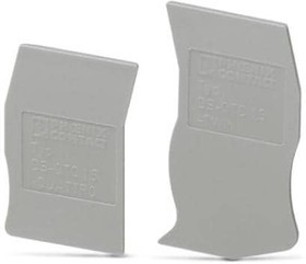 3205200, Terminal Block Tools &amp; Accessories DS-QTC 1.5 END COVER, GRAY
