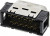 10120-6000EC, 101 20 Way Cable Mount D-sub Connector Plug, 1.27mm Pitch