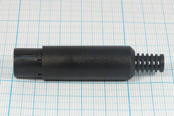 Гнездо miniDIN с пластиковым хвостом, на кабель, 7 контактов; №1602 гн miniDIN\ 7HP\каб\пл хвост\\[S-VHS]\