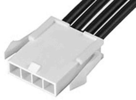 215320-2041, Rectangular Cable Assemblies MINIFIT JR SR R-R 4CKT 150MM Au