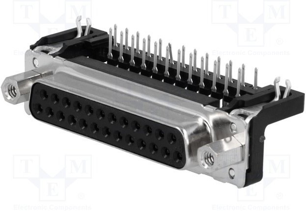 09663526613, D-Sub Standard Connectors DSUB SV FEM SSDP ANG73-284 15P