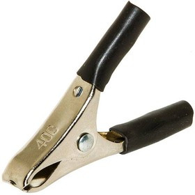BU-40C-0, Crocodile Clip, Copper Contact, 20A, Black