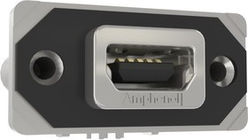 MUSBB551N4, USB Connectors Rugged USB-mini B vertical